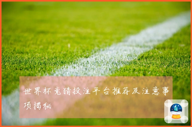 世界杯竞猜投注平台推荐及注意事项揭秘